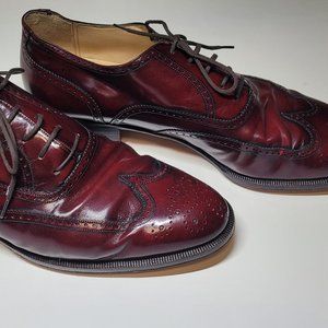 Salvatore Ferragamo Wing-Tip Italian Dress Shoes
